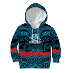 ANZAC Day Cronulla Sutherland Sharks Kid Hoodie Military Memorial Aboriginal Indigenous Art