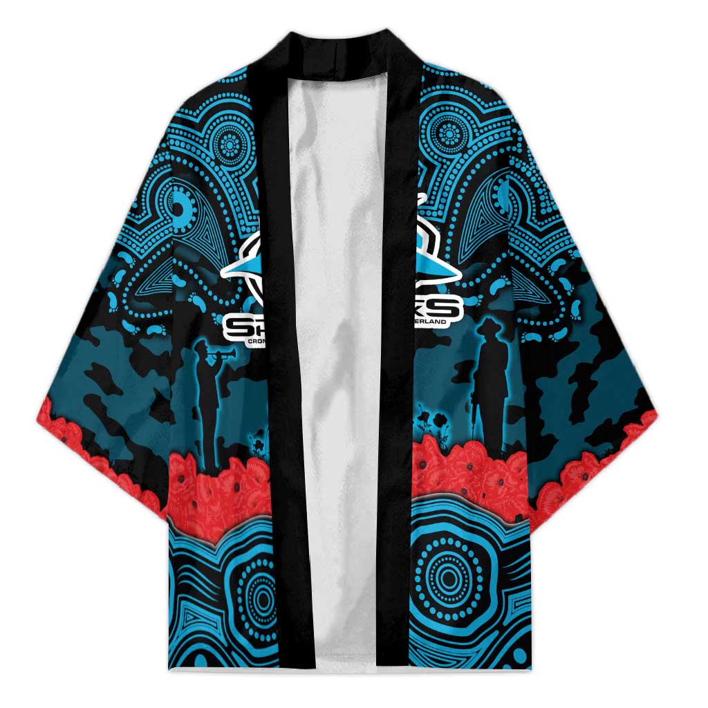 ANZAC Day Cronulla Sutherland Sharks Kimono Military Memorial Aboriginal Indigenous Art
