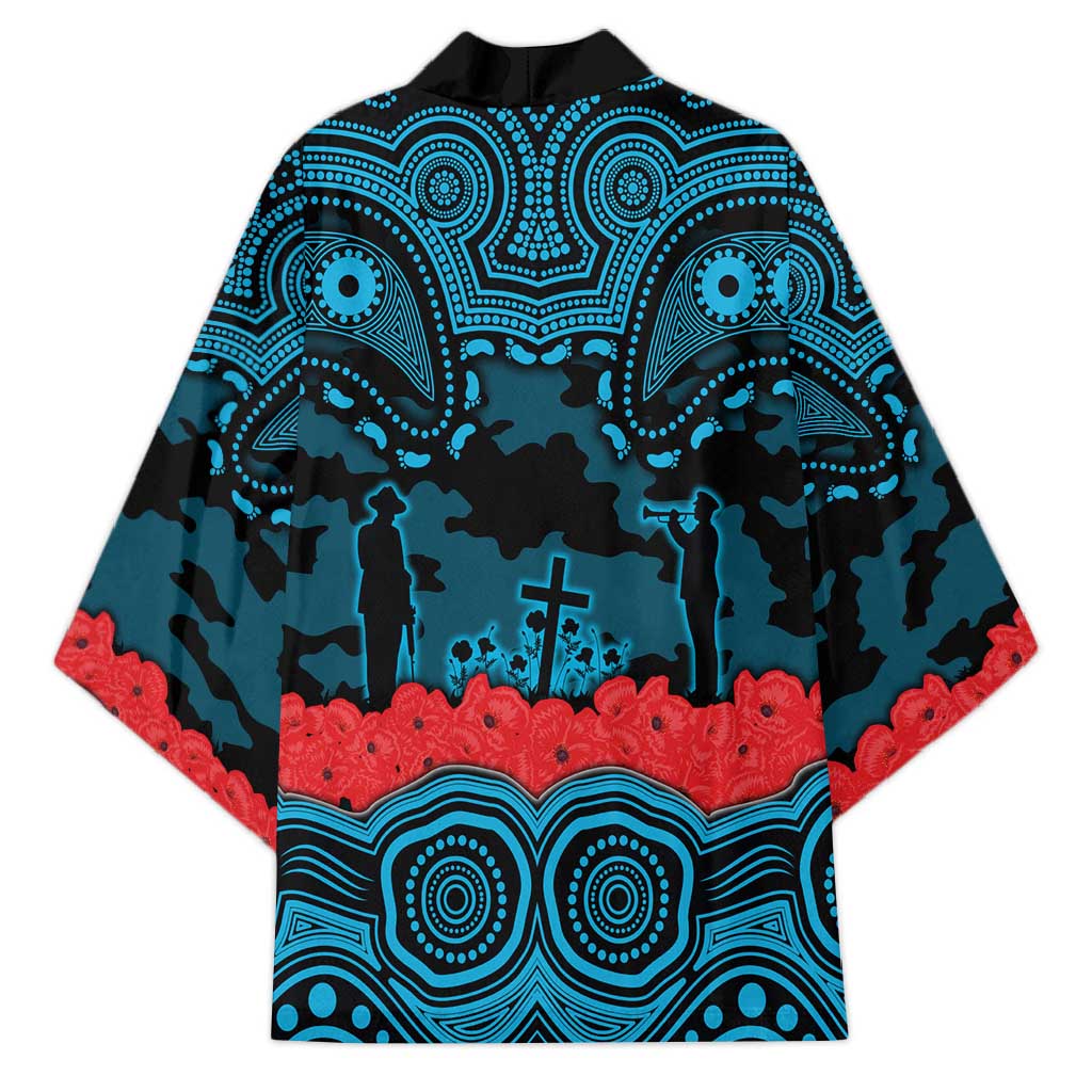 ANZAC Day Cronulla Sutherland Sharks Kimono Military Memorial Aboriginal Indigenous Art