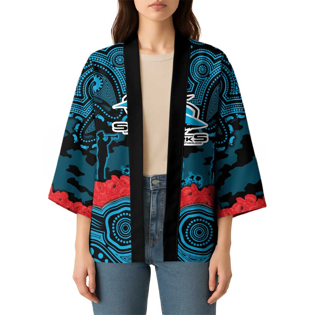 ANZAC Day Cronulla Sutherland Sharks Kimono Military Memorial Aboriginal Indigenous Art