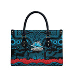 ANZAC Day Cronulla Sutherland Sharks Leather Bag Military Memorial Aboriginal Indigenous Art