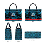 ANZAC Day Cronulla Sutherland Sharks Leather Bag Military Memorial Aboriginal Indigenous Art