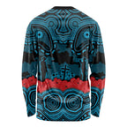 ANZAC Day Cronulla Sutherland Sharks Long Sleeve Shirt Military Memorial Aboriginal Indigenous Art