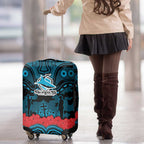ANZAC Day Cronulla Sutherland Sharks Luggage Cover Military Memorial Aboriginal Indigenous Art