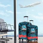 ANZAC Day Cronulla Sutherland Sharks Luggage Cover Military Memorial Aboriginal Indigenous Art