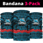 ANZAC Day Cronulla Sutherland Sharks Neck Gaiter Military Memorial Aboriginal Indigenous Art