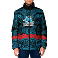 ANZAC Day Cronulla Sutherland Sharks Padded Jacket Military Memorial Aboriginal Indigenous Art