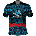 ANZAC Day Cronulla Sutherland Sharks Polo Shirt Military Memorial Aboriginal Indigenous Art