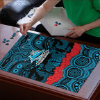 ANZAC Day Cronulla Sutherland Sharks Puzzle Military Memorial Aboriginal Indigenous Art