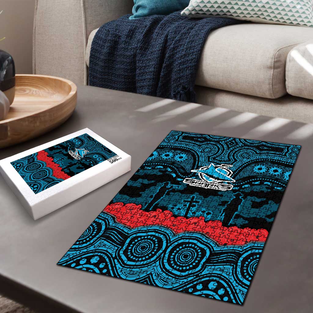 ANZAC Day Cronulla Sutherland Sharks Puzzle Military Memorial Aboriginal Indigenous Art