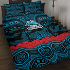 ANZAC Day Cronulla Sutherland Sharks Quilt Bed Set Military Memorial Aboriginal Indigenous Art