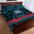 ANZAC Day Cronulla Sutherland Sharks Quilt Bed Set Military Memorial Aboriginal Indigenous Art