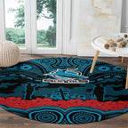 ANZAC Day Cronulla Sutherland Sharks Round Carpet Military Memorial Aboriginal Indigenous Art