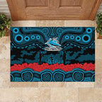 ANZAC Day Cronulla Sutherland Sharks Rubber Doormat Military Memorial Aboriginal Indigenous Art