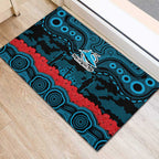 ANZAC Day Cronulla Sutherland Sharks Rubber Doormat Military Memorial Aboriginal Indigenous Art