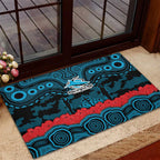 ANZAC Day Cronulla Sutherland Sharks Rubber Doormat Military Memorial Aboriginal Indigenous Art