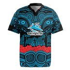 ANZAC Day Cronulla Sutherland Sharks Rugby Jersey Military Memorial Aboriginal Indigenous Art