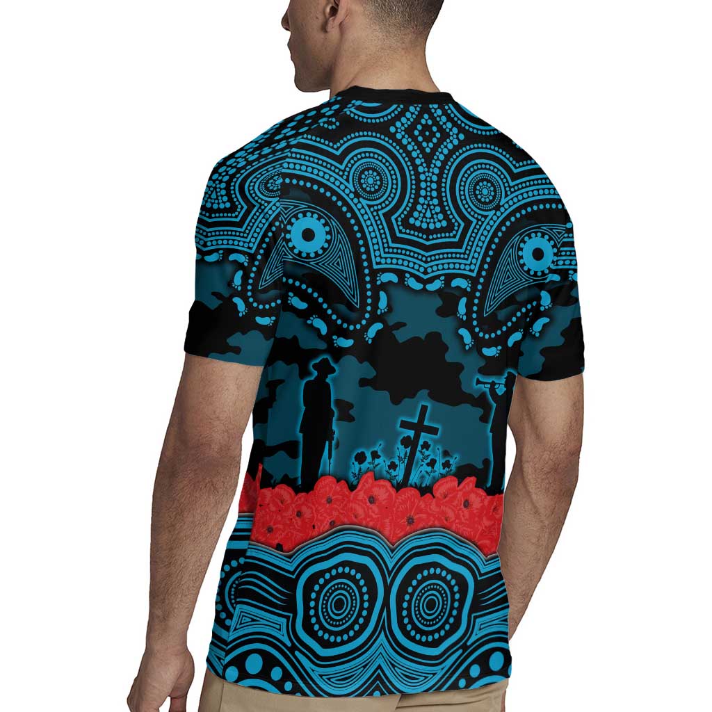 ANZAC Day Cronulla Sutherland Sharks Rugby Jersey Military Memorial Aboriginal Indigenous Art