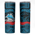 ANZAC Day Cronulla Sutherland Sharks Skinny Tumbler Military Memorial Aboriginal Indigenous Art