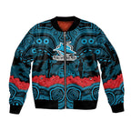ANZAC Day Cronulla Sutherland Sharks Sleeve Zip Bomber Jacket Military Memorial Aboriginal Indigenous Art