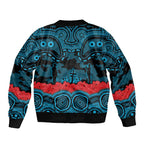 ANZAC Day Cronulla Sutherland Sharks Sleeve Zip Bomber Jacket Military Memorial Aboriginal Indigenous Art