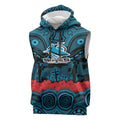 ANZAC Day Cronulla Sutherland Sharks Sleeveless Hoodie Military Memorial Aboriginal Indigenous Art