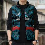 ANZAC Day Cronulla Sutherland Sharks Sleeveless Puffer Jacket Military Memorial Aboriginal Indigenous Art