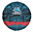 ANZAC Day Cronulla Sutherland Sharks Spare Tire Cover Military Memorial Aboriginal Indigenous Art