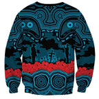 ANZAC Day Cronulla Sutherland Sharks Sweatshirt Military Memorial Aboriginal Indigenous Art