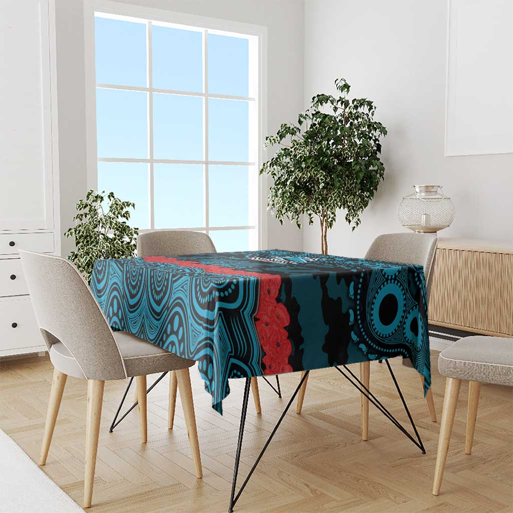 ANZAC Day Cronulla Sutherland Sharks Tablecloth Military Memorial Aboriginal Indigenous Art