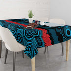 ANZAC Day Cronulla Sutherland Sharks Tablecloth Military Memorial Aboriginal Indigenous Art