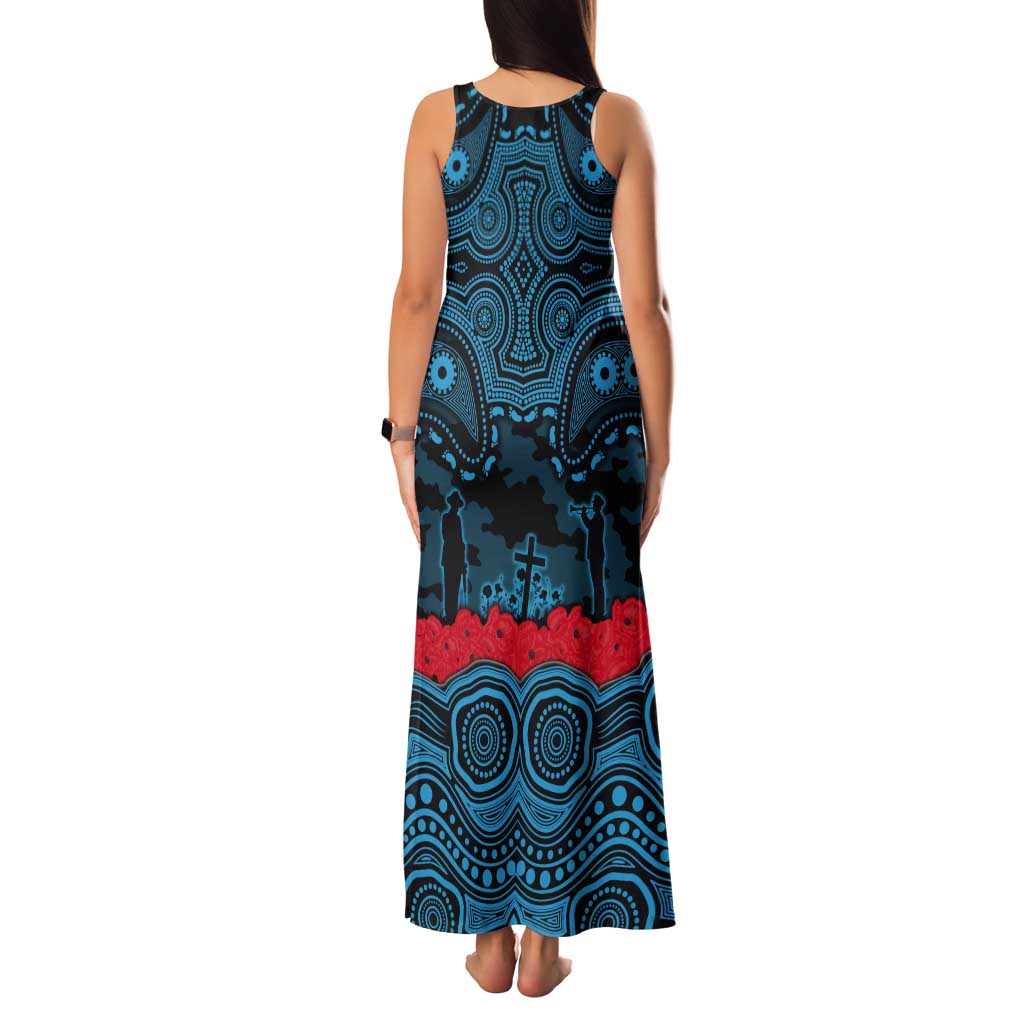 ANZAC Day Cronulla Sutherland Sharks Tank Maxi Dress Military Memorial Aboriginal Indigenous Art