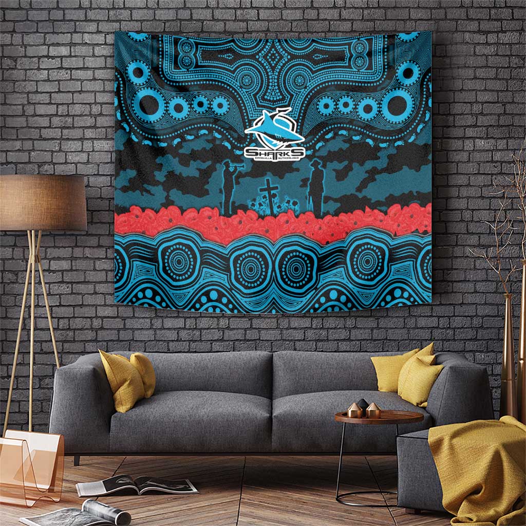 ANZAC Day Cronulla Sutherland Sharks Tapestry Military Memorial Aboriginal Indigenous Art