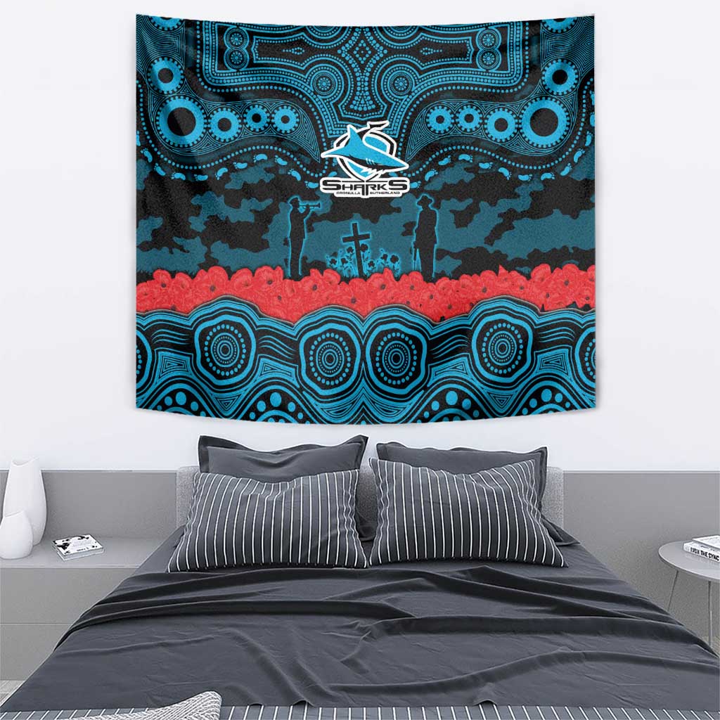 ANZAC Day Cronulla Sutherland Sharks Tapestry Military Memorial Aboriginal Indigenous Art