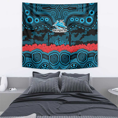 ANZAC Day Cronulla Sutherland Sharks Tapestry Military Memorial Aboriginal Indigenous Art