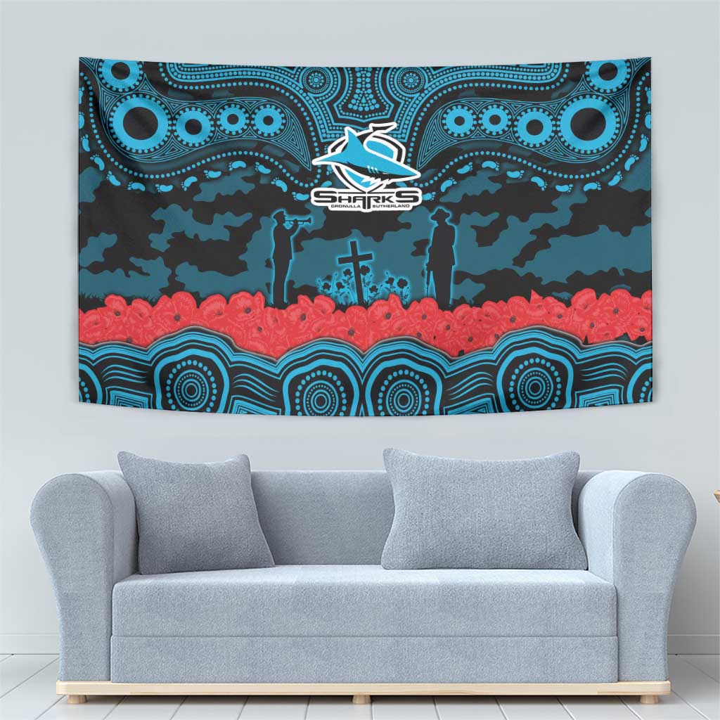 ANZAC Day Cronulla Sutherland Sharks Tapestry Military Memorial Aboriginal Indigenous Art