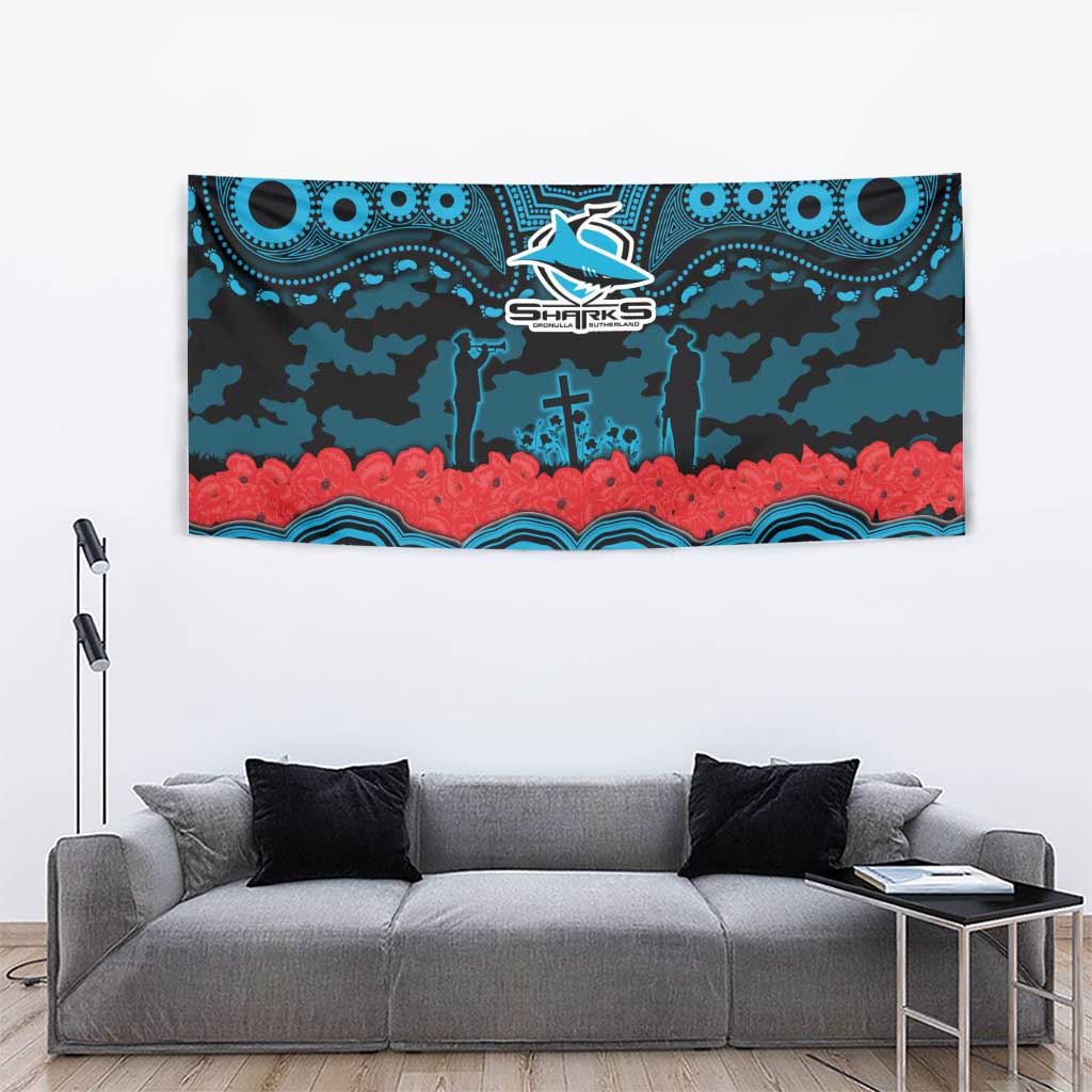 ANZAC Day Cronulla Sutherland Sharks Tapestry Military Memorial Aboriginal Indigenous Art