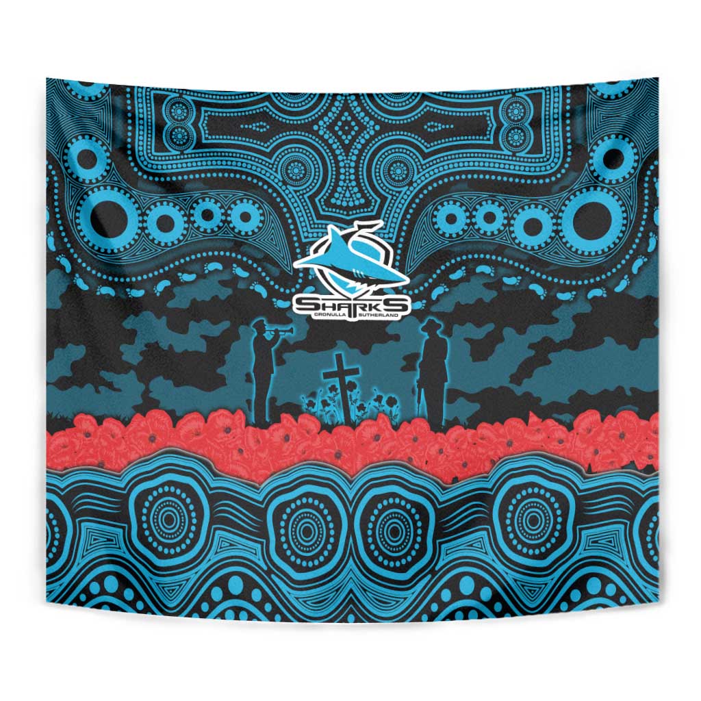 ANZAC Day Cronulla Sutherland Sharks Tapestry Military Memorial Aboriginal Indigenous Art