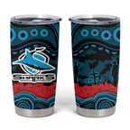 ANZAC Day Cronulla Sutherland Sharks Tumbler Cup Military Memorial Aboriginal Indigenous Art