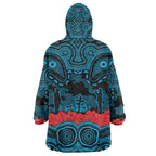 ANZAC Day Cronulla Sutherland Sharks Wearable Blanket Hoodie Military Memorial Aboriginal Indigenous Art