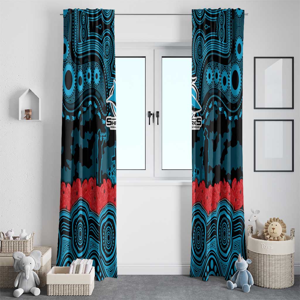 ANZAC Day Cronulla Sutherland Sharks Window Curtain Military Memorial Aboriginal Indigenous Art