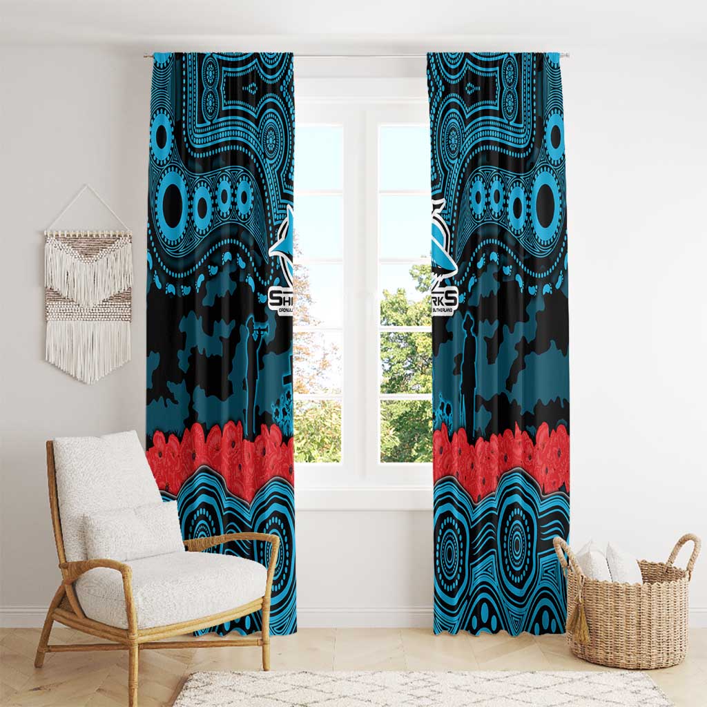 ANZAC Day Cronulla Sutherland Sharks Window Curtain Military Memorial Aboriginal Indigenous Art