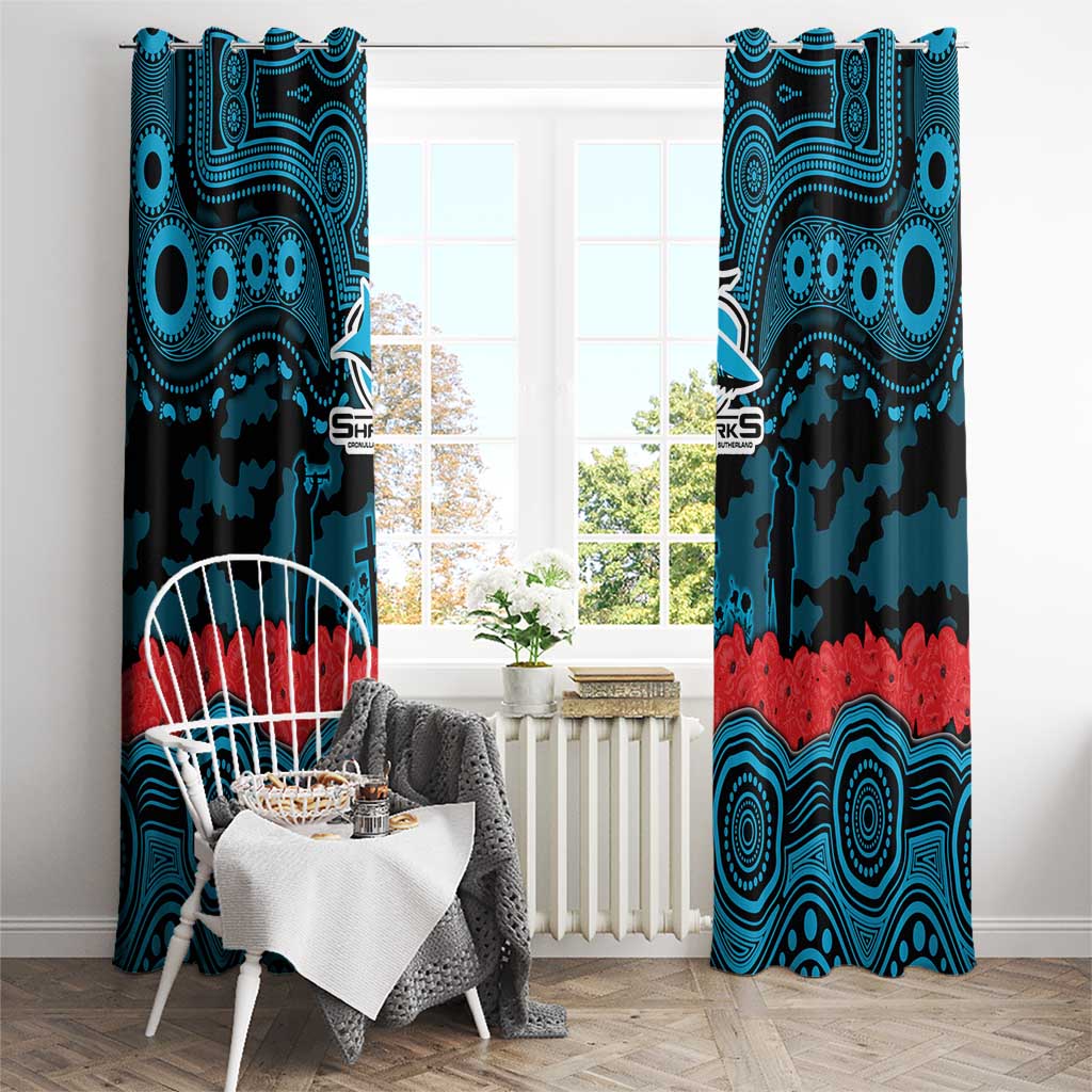 ANZAC Day Cronulla Sutherland Sharks Window Curtain Military Memorial Aboriginal Indigenous Art