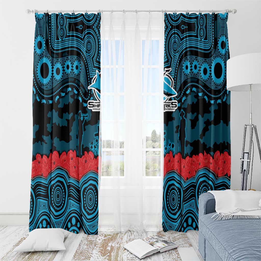 ANZAC Day Cronulla Sutherland Sharks Window Curtain Military Memorial Aboriginal Indigenous Art