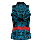 ANZAC Day Cronulla Sutherland Sharks Women Sleeveless Polo Shirt Military Memorial Aboriginal Indigenous Art