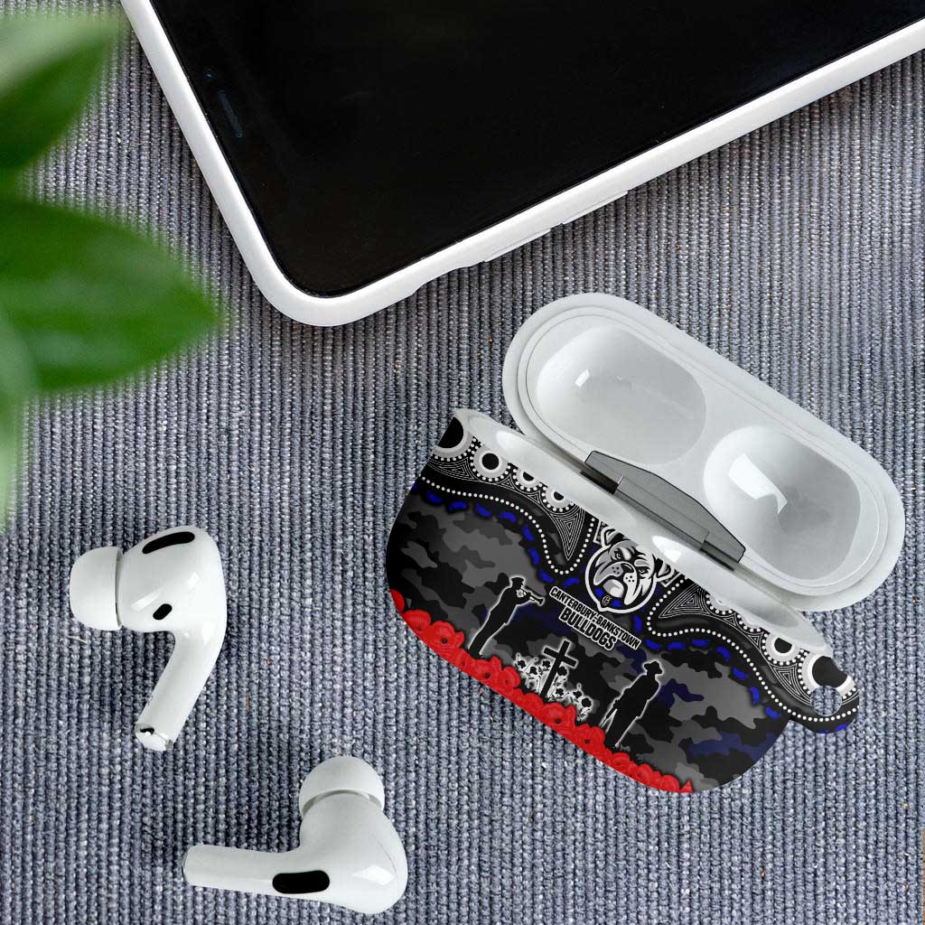 ANZAC Day Canterbury Bankstown Bulldogs AirPods Case Military Memorial Aboriginal Indigenous Art