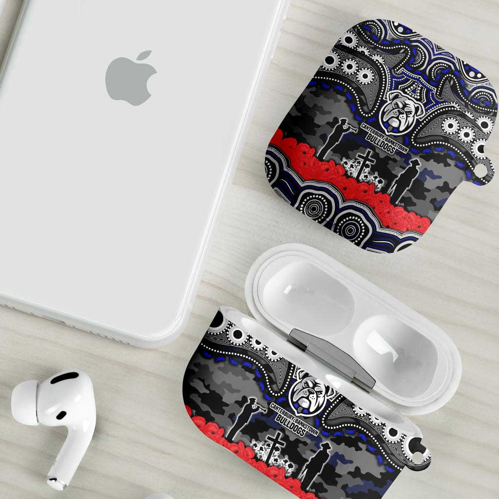 ANZAC Day Canterbury Bankstown Bulldogs AirPods Case Military Memorial Aboriginal Indigenous Art