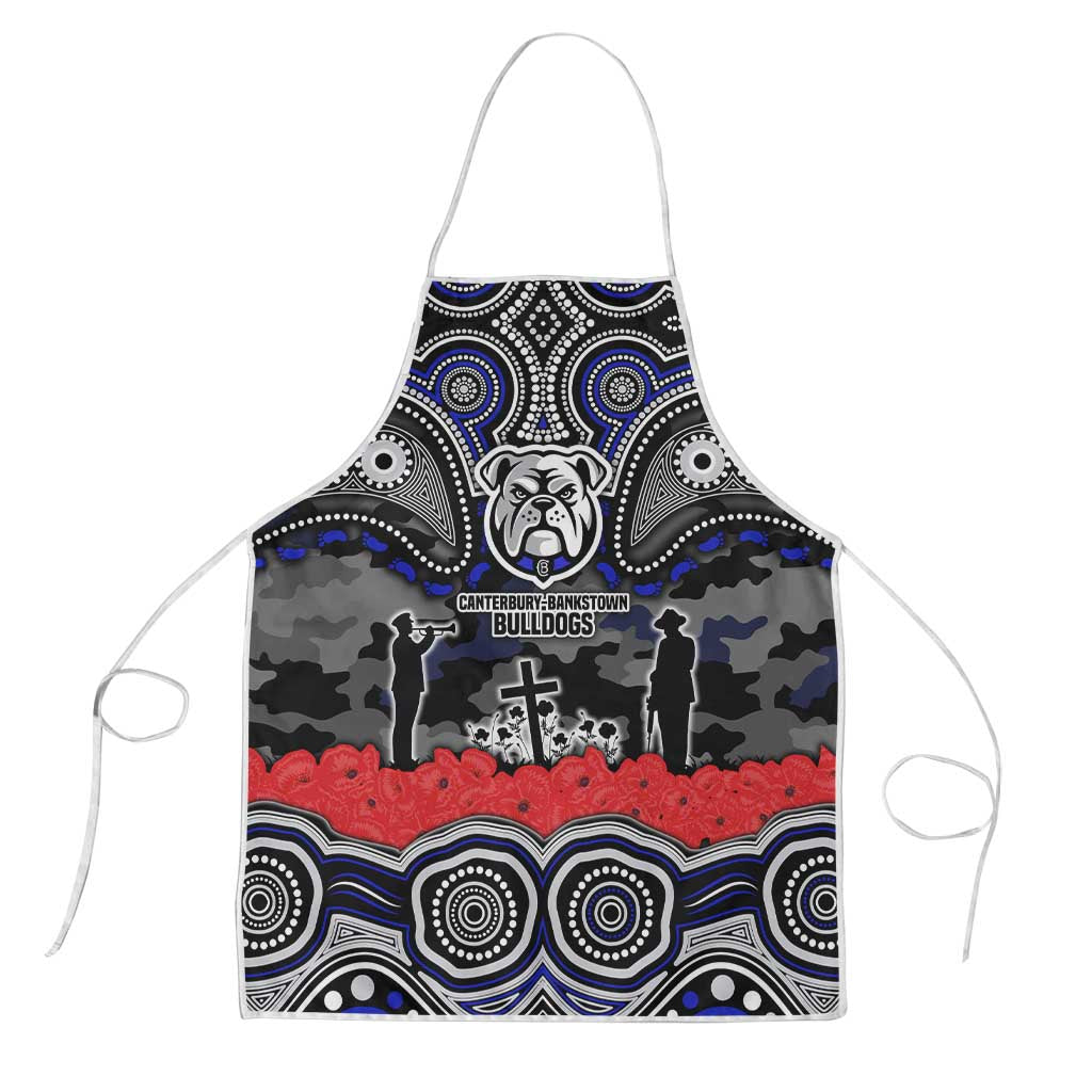 ANZAC Day Canterbury Bankstown Bulldogs Apron Military Memorial Aboriginal Indigenous Art