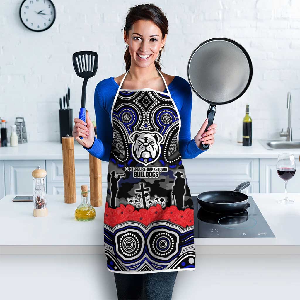 ANZAC Day Canterbury Bankstown Bulldogs Apron Military Memorial Aboriginal Indigenous Art