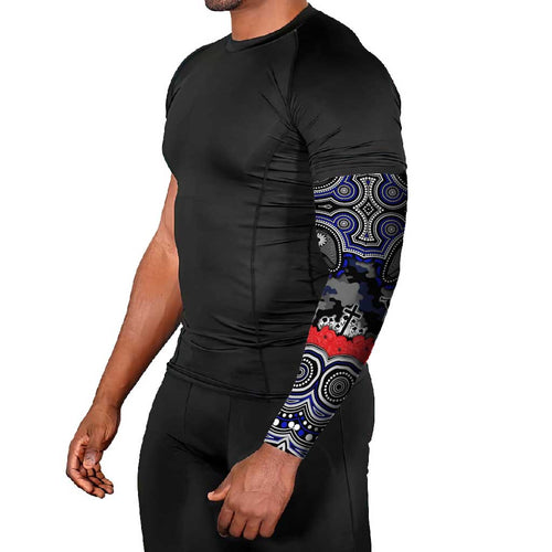 ANZAC Day Canterbury Bankstown Bulldogs Arm Sleeves Military Memorial Aboriginal Indigenous Art